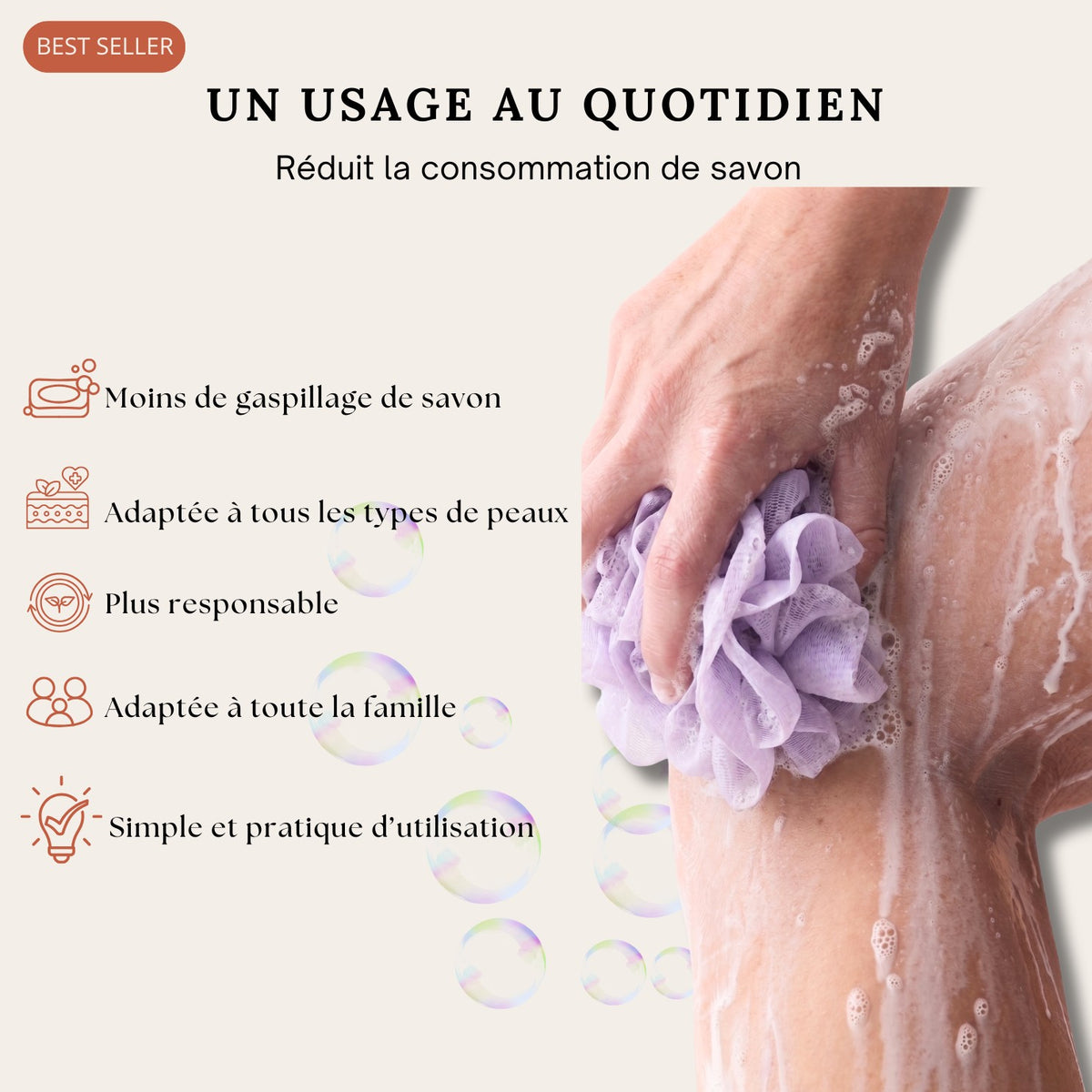Fleur de Douche Savon Solide