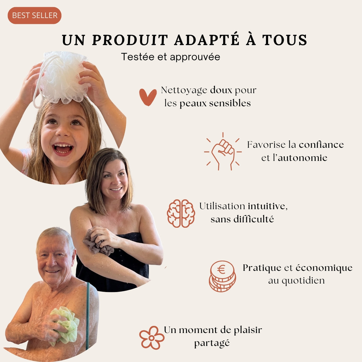 Fleur de Douche Savon Solide